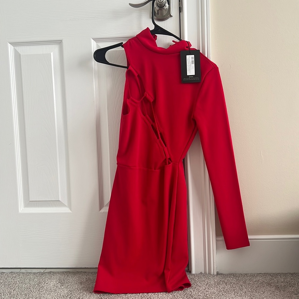 Pretty little thing off the shoulder dress